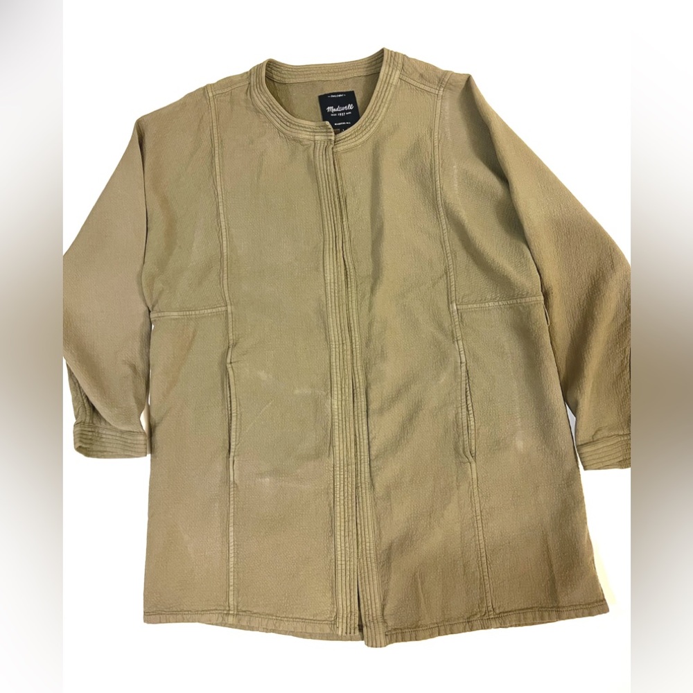 Madewell Oversized Duster Coat olive green size L